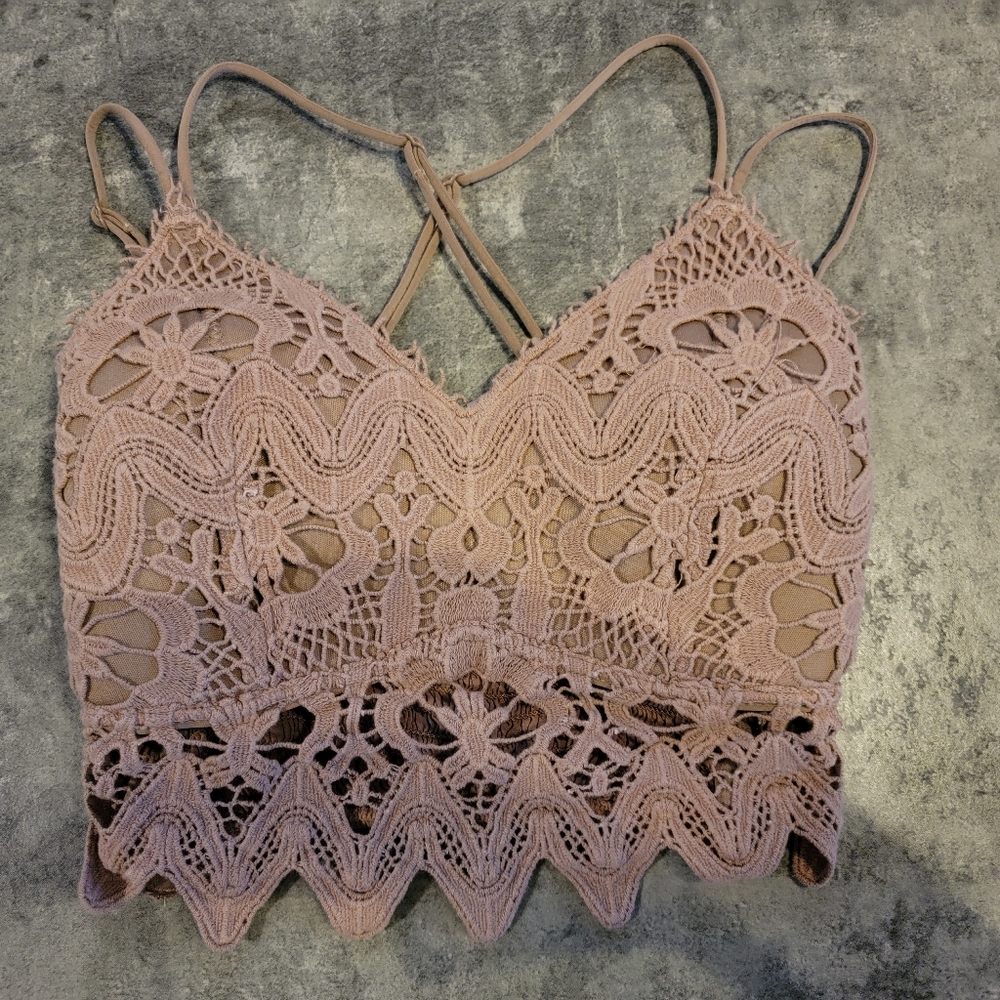 Willow and Root Bralette Brown XS